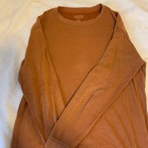 Orange Waffle Long Sleeve